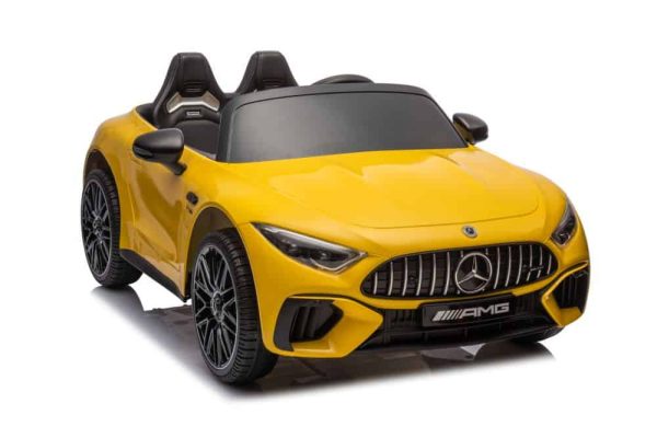 Mercedes AMG SL63 Battery Car Yellow Painted