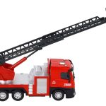 Red Fire Truck With Extendable Ladder Boom