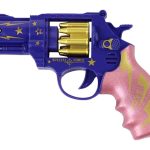 Blue and Pink Revolver Gun Weapon Sounds of Light