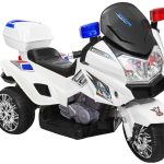 CH815 White - Electric Ride On Police Motorcycle