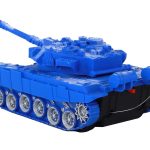 R/C Tank Remote Controlled Lights Sound Blue 1:18 27MHz