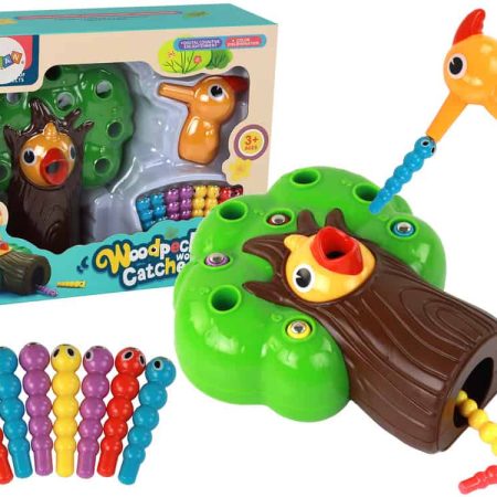 Magnetic Arcade Game: Catch the Worm and Feed the Bird