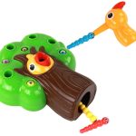 Magnetic Arcade Game: Catch the Worm and Feed the Bird
