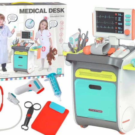 Little Doctor Set Medical Trolley X-ray ECG Accessories