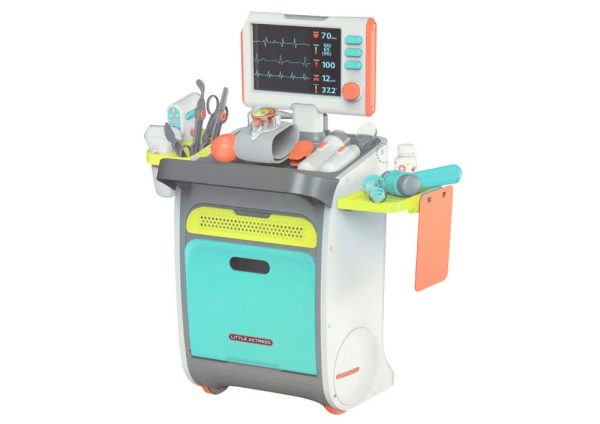 Little Doctor Set Medical Trolley X-ray ECG Accessories