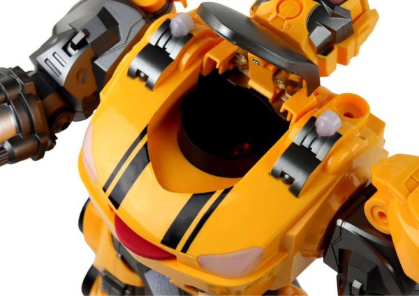 Large Robot Remote Controlled R/C Yellow Sound Light