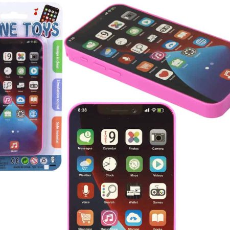 Children's Phone With Light and Music Pink