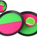 Arcade Game Paddles Discs Velcro Catch Ball Ball