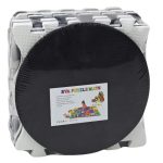 Soft Puzzle Mat Contrasting Educational EVA Foam Black and White 19 pieces.
