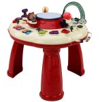 Interactive Educational Panel Table Piano Drum Red