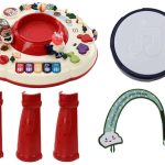 Interactive Educational Panel Table Piano Drum Red