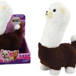 Interactive running game Pet Llama Alpaca Brown 23cm