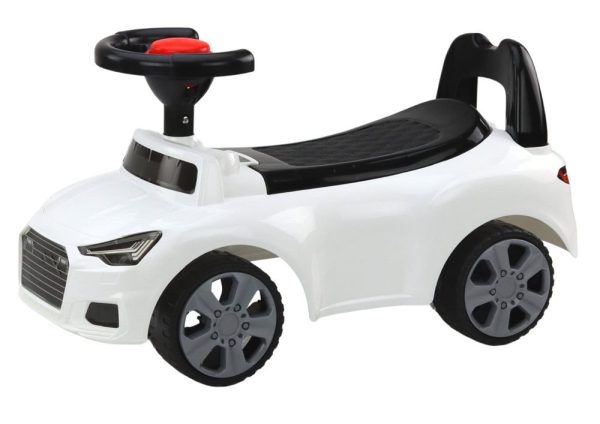 Car Ride On With Backrest QX-3396 Horn Storage Box White