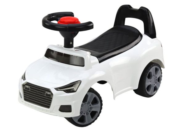Car Ride On With Backrest QX-3396 Horn Storage Box White