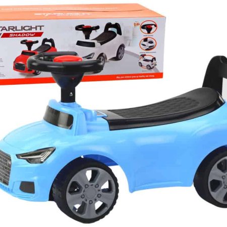 Car Ride On With Backrest QX-3396 Horn Storage Box Blue