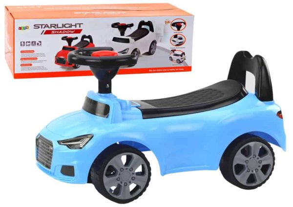 Car Ride On With Backrest QX-3396 Horn Storage Box Blue