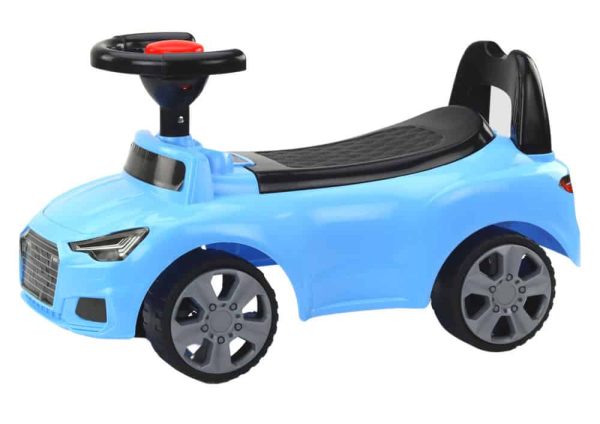 Car Ride On With Backrest QX-3396 Horn Storage Box Blue