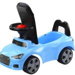 Car Ride On With Backrest QX-3396 Horn Storage Box Blue