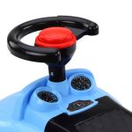 Car Ride On With Backrest QX-3396 Horn Storage Box Blue