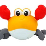 Bath Toy Wind Up Crab Walks Swims Blue Yellow