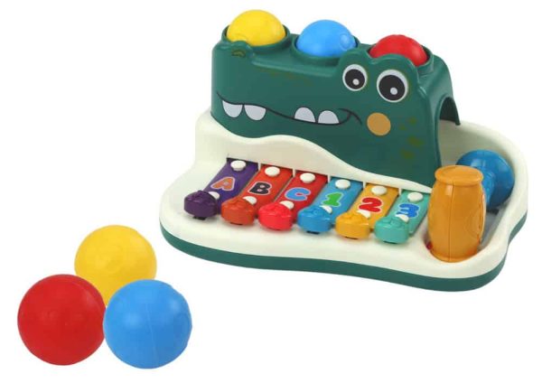 Cymbals Piano Crocodile Organ Hammer Balls Educational Instrument