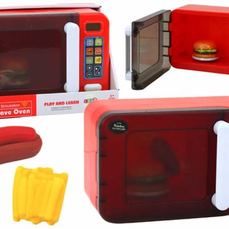Microwave Oven Toy Microwave Red Accessories