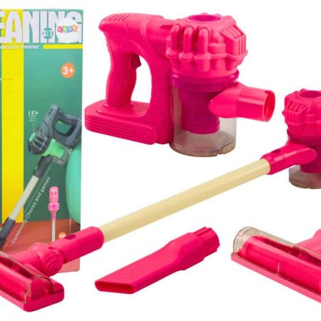 Upright Toy Vacuum Cleaner Lights Sounds Pink