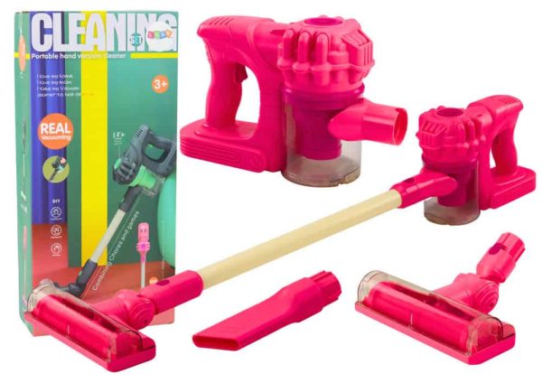 Upright Toy Vacuum Cleaner Lights Sounds Pink