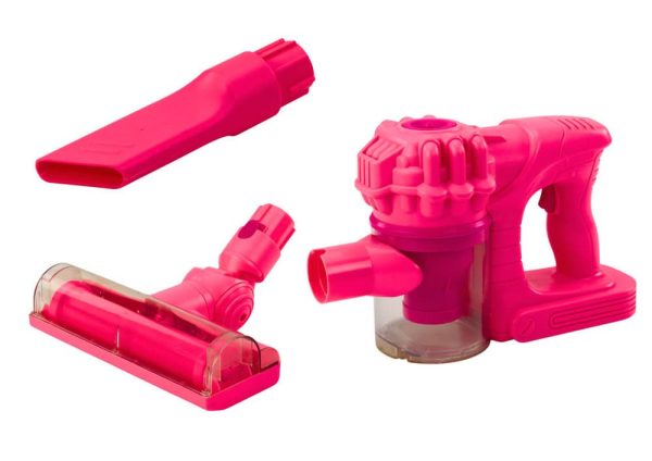 Upright Toy Vacuum Cleaner Lights Sounds Pink