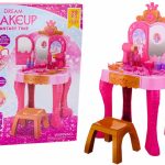 Children's Dressing Table With Gesture Sensor Accessories Pink