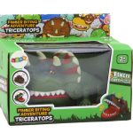 Arcade Game Biting Dinosaur Triceratops Green Lights Sounds