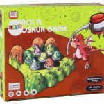 Wack-A-Mole Game Dinosaurs Board Two Hammers Green Lights Sounds