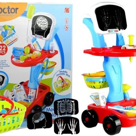 Medical Cart with Accessory 22 Elements - Multi-Colour