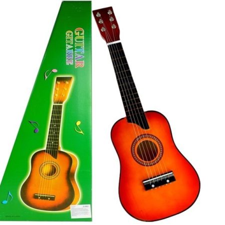 Classic Wooden Guitar Red Looking Like Real
