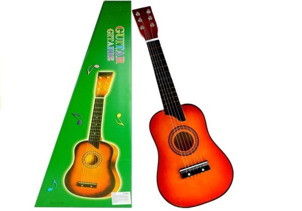 Classic Wooden Guitar Red Looking Like Real