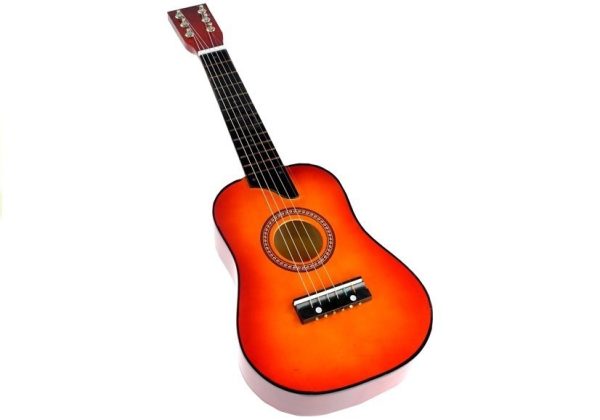 Classic Wooden Guitar Red Looking Like Real