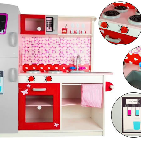Wooden Kitchen Jola Refrigerator Microwave Opening Elements
