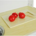 Wooden Kitchen for Kids Pink and White Paula Opening Elements