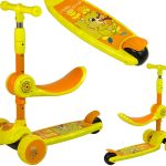 Three-wheeled Balancing Scooter Saddle Yellow Music Diodes Squirrel
