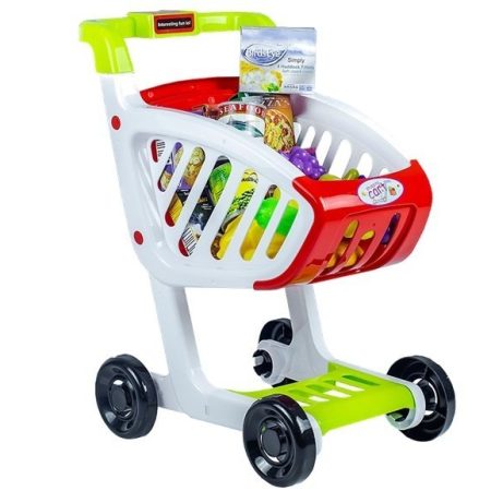 Shop Trolley + 25 Toy Food