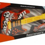 Electric Guitar Microphone Strings Red