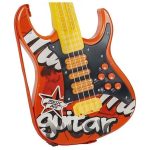 Electric Guitar Microphone Strings Red