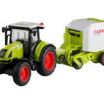 Tractor with Round Baler for Baling Noise making 37,5 cm