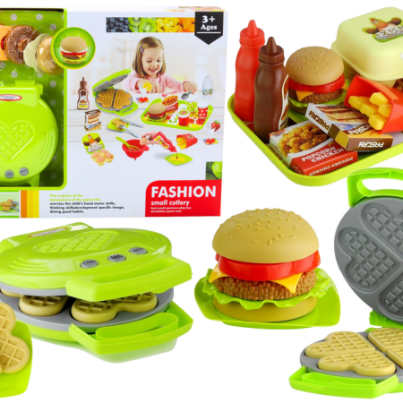 Set To Make Fast-Food and Waffles Little Cook Accessories