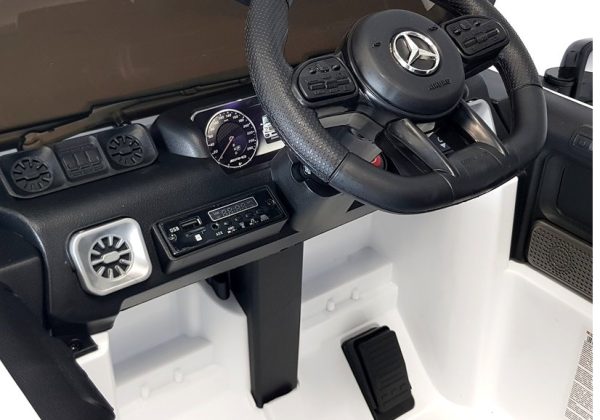 Mercedes G63 AMG Electric Ride On Car– White