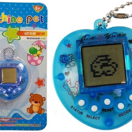 Electronic Animal Tamagotchi with Bow Blue