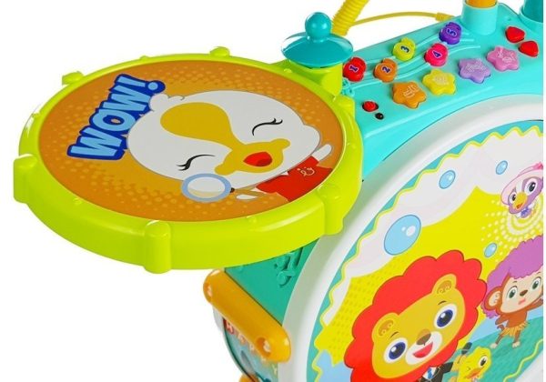 Colorful Drum Set for a Little Musician with Chair