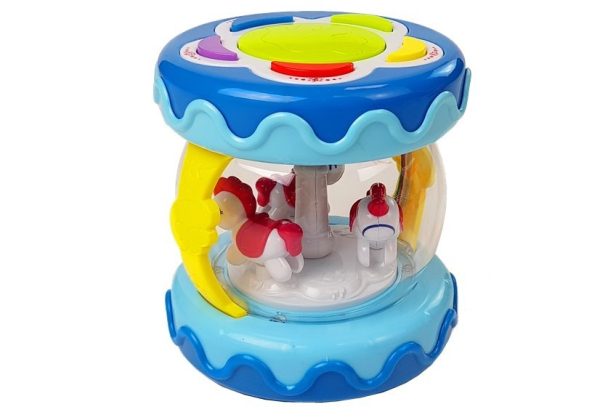 Educational Drum with Carousel and Animal Sounds