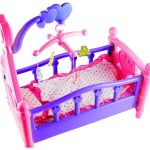 Large Doll Cot with Carousel and Linen