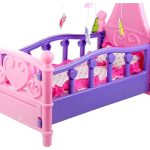 Large Doll Cot with Carousel and Linen
